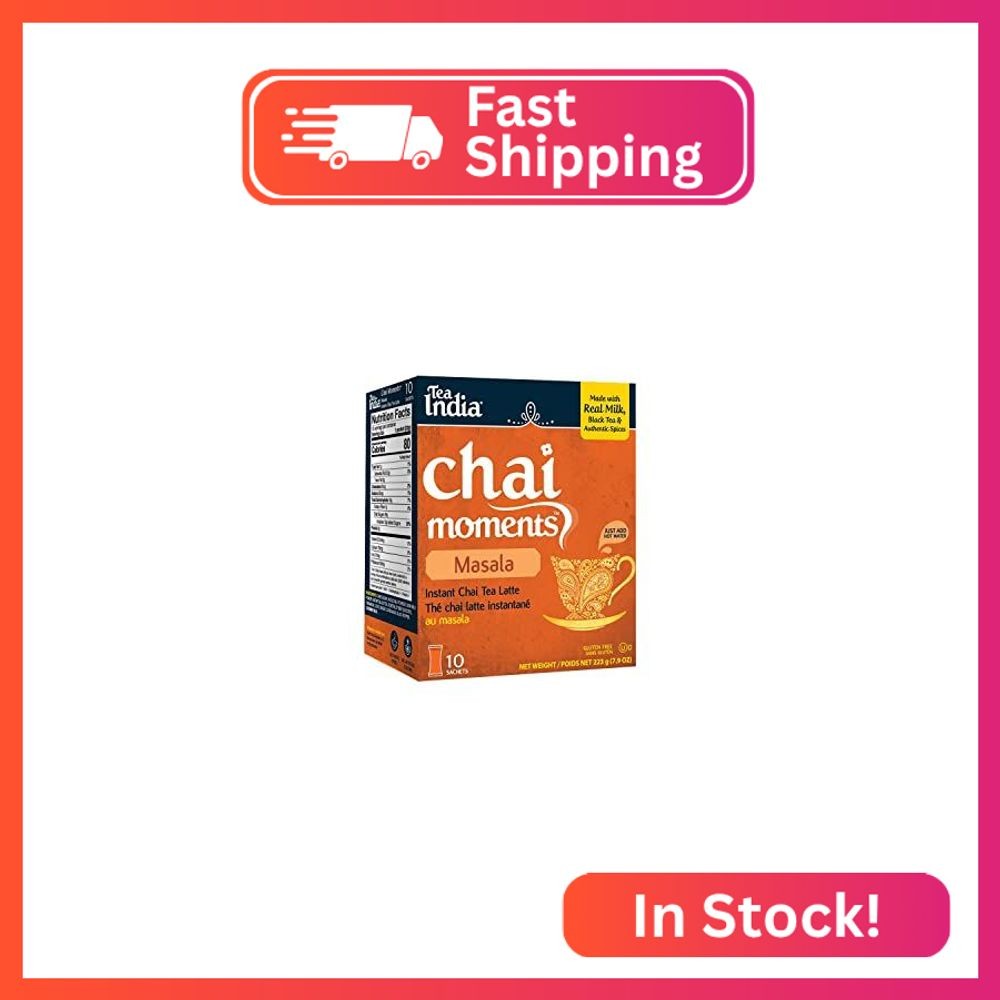 Tea India Chai Moments Masala Chai Tea Instant Latte Mix Flavorful Blend Of Prem