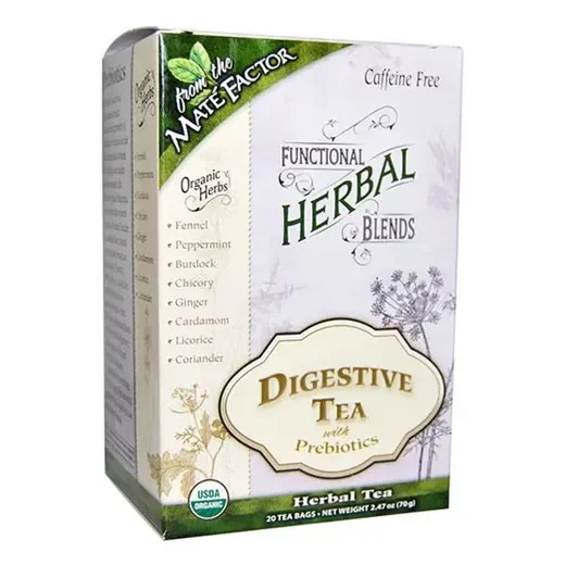 Mate Factor Functional Herbal Blends Herbal Tea Digestive Tea with Prebiotics