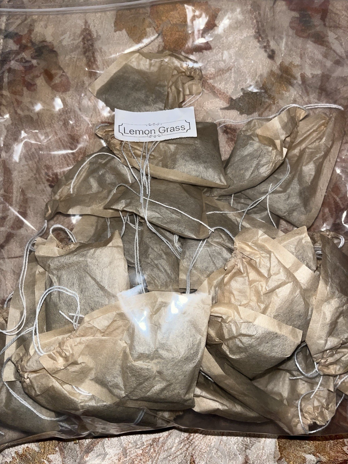 Jamaica Lemon Grass Teabag 100% Natural Tea Bags home Made 12 per package