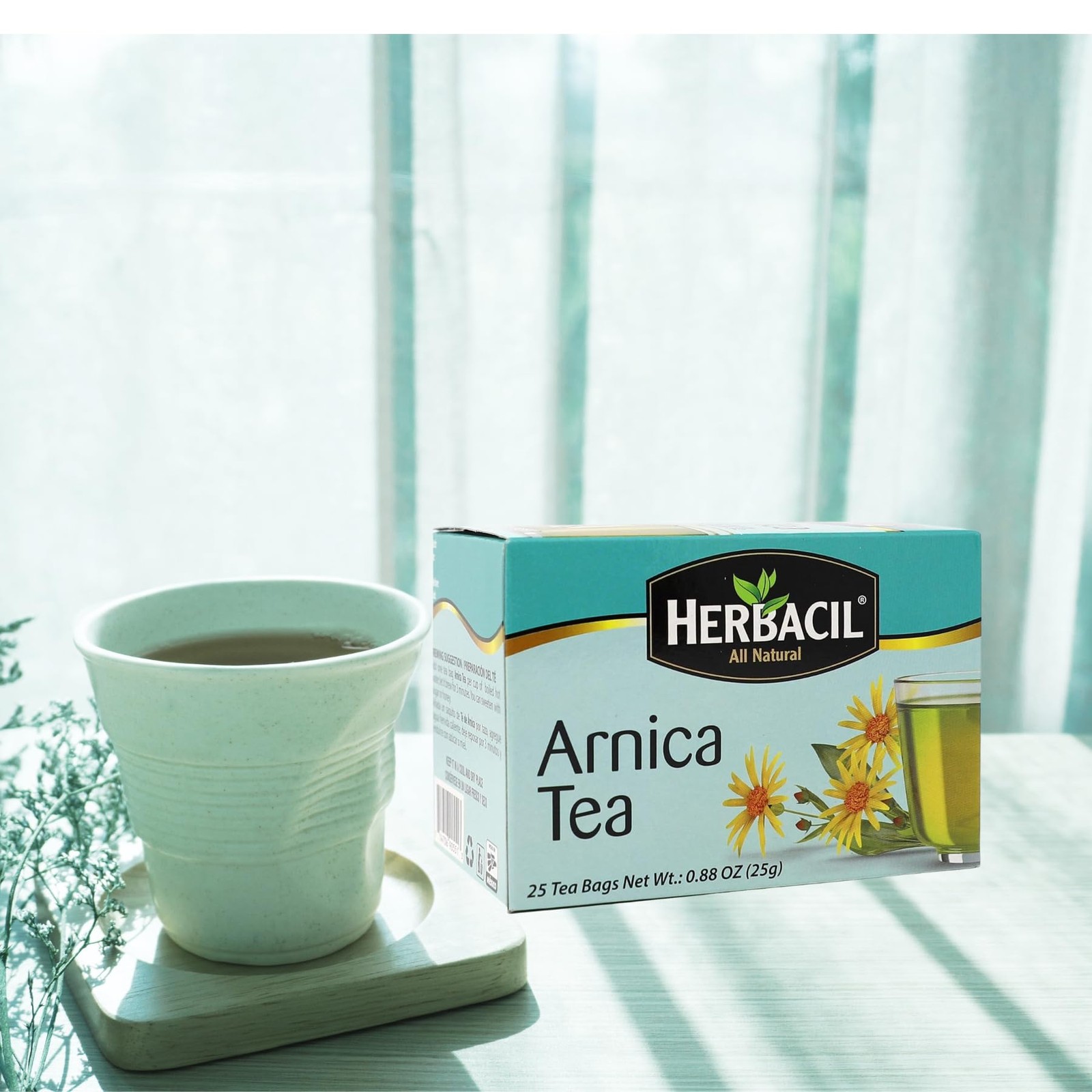 Arnica Herbal Tea – Caffeine-Free Natural Remedy, 25 Tea Bags per Box, 3-Pack…