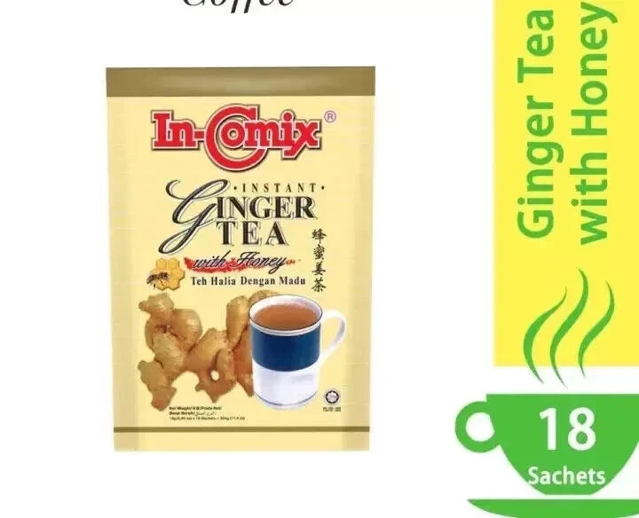 IN-COMIX INSTANT GINGER TEA WITH HONEY 18’s x 15g