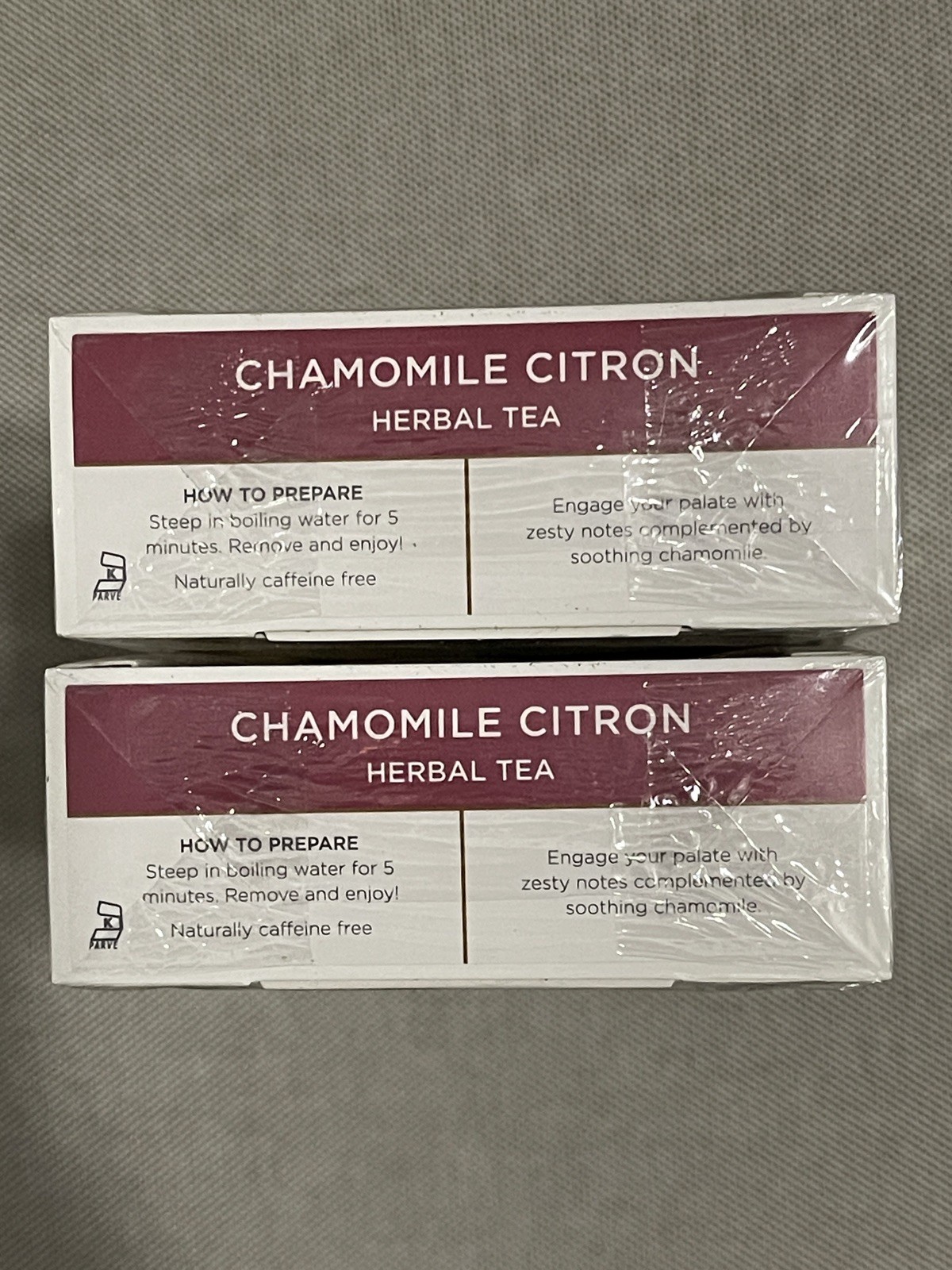 (2) Tea Forte Organic Chamomile Citron Pyramid Infusers Exp 2028 2 Packs = 20