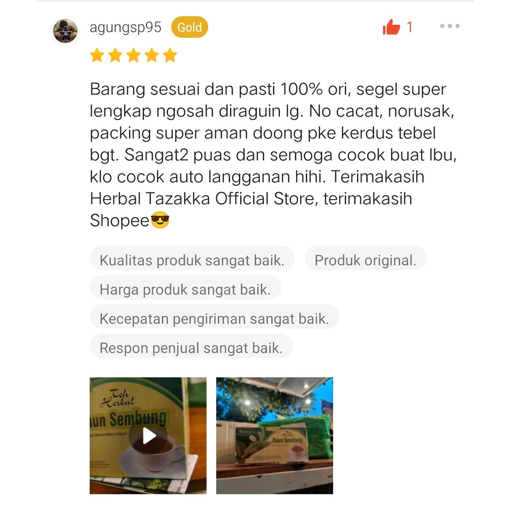 3x Daun Sembung herbal tea bags 40g each (120g total) bundle aroma ritual
