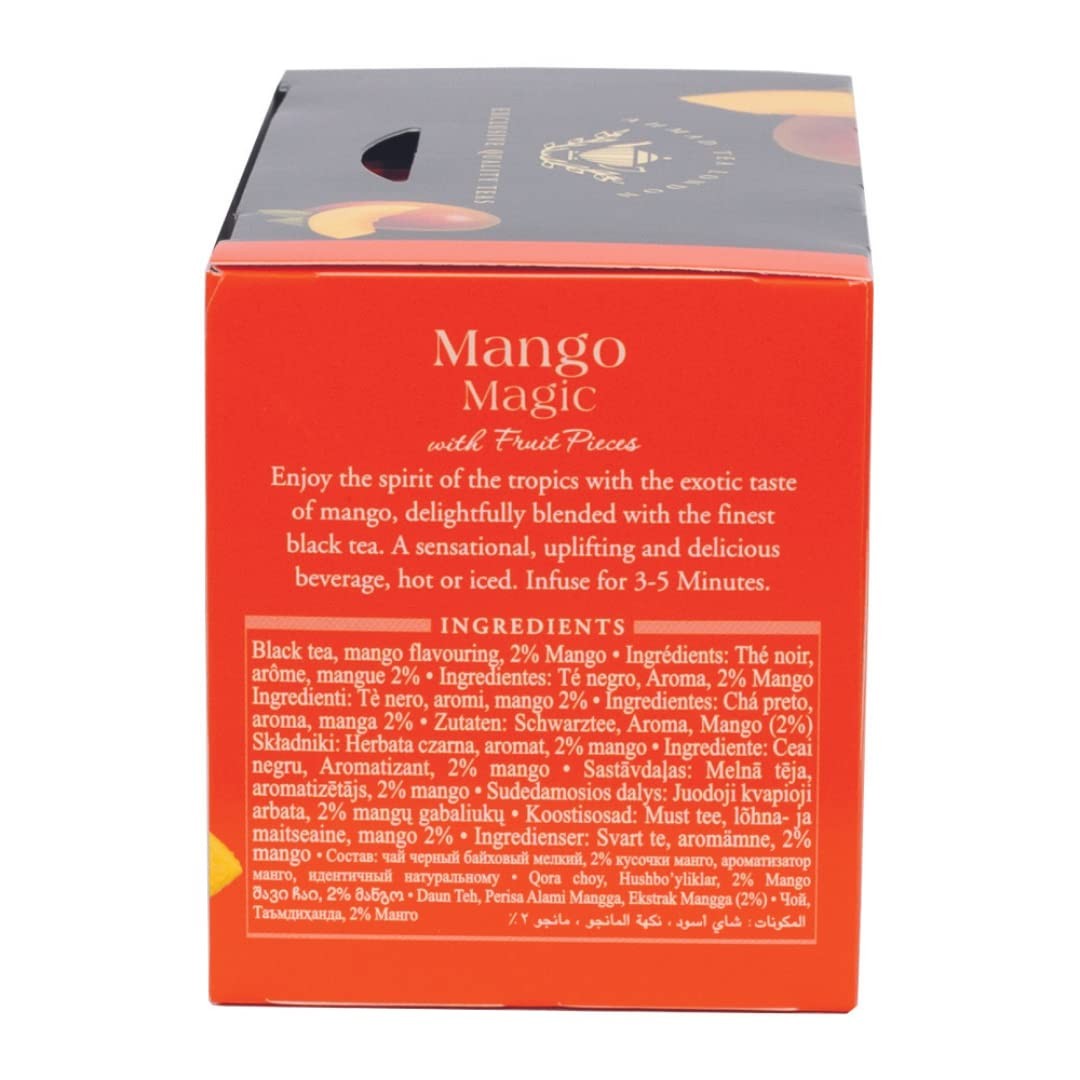 Mango Magic Black Tea 20-Count Boxes Pack of 6
