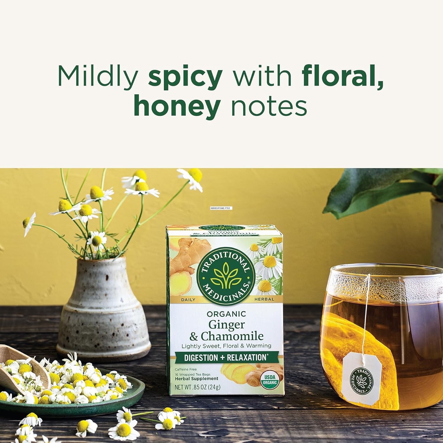 Herbal Healing with Organic Ginger & Chamomile Tea – 6 Pack for Nutrition Lovers