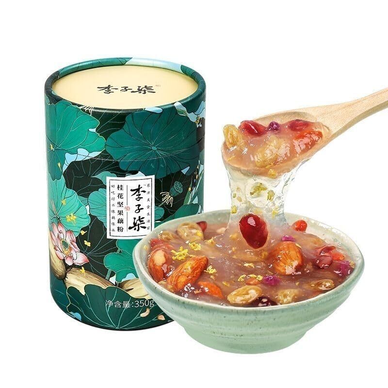 Chinese Snacks Oufen Izhiqi Osmanthus and Nut Lotus Root Starch Powder Soup 350g