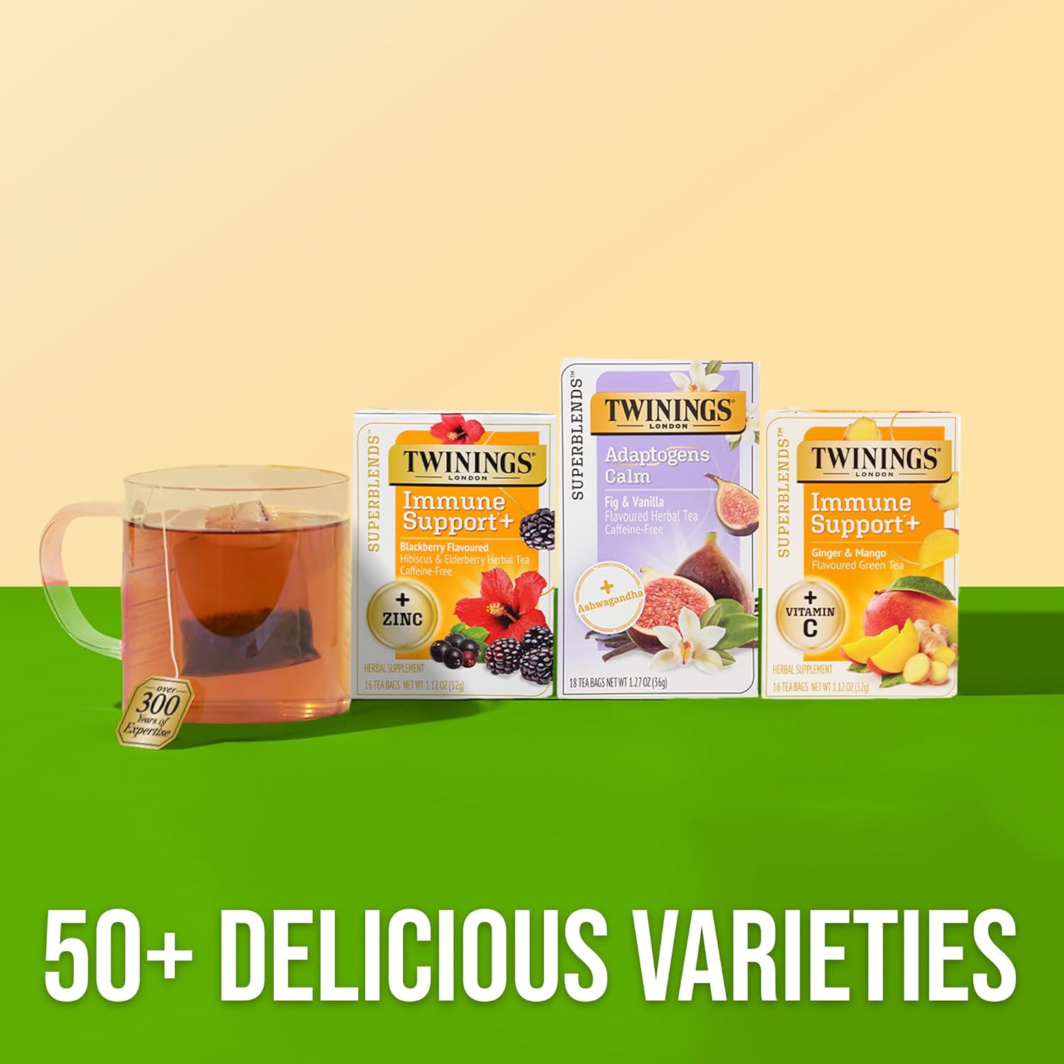 Superblends Adaptogens Calm with Ashwagandha Fig & Vanilla Flavoured Herbal Tea,