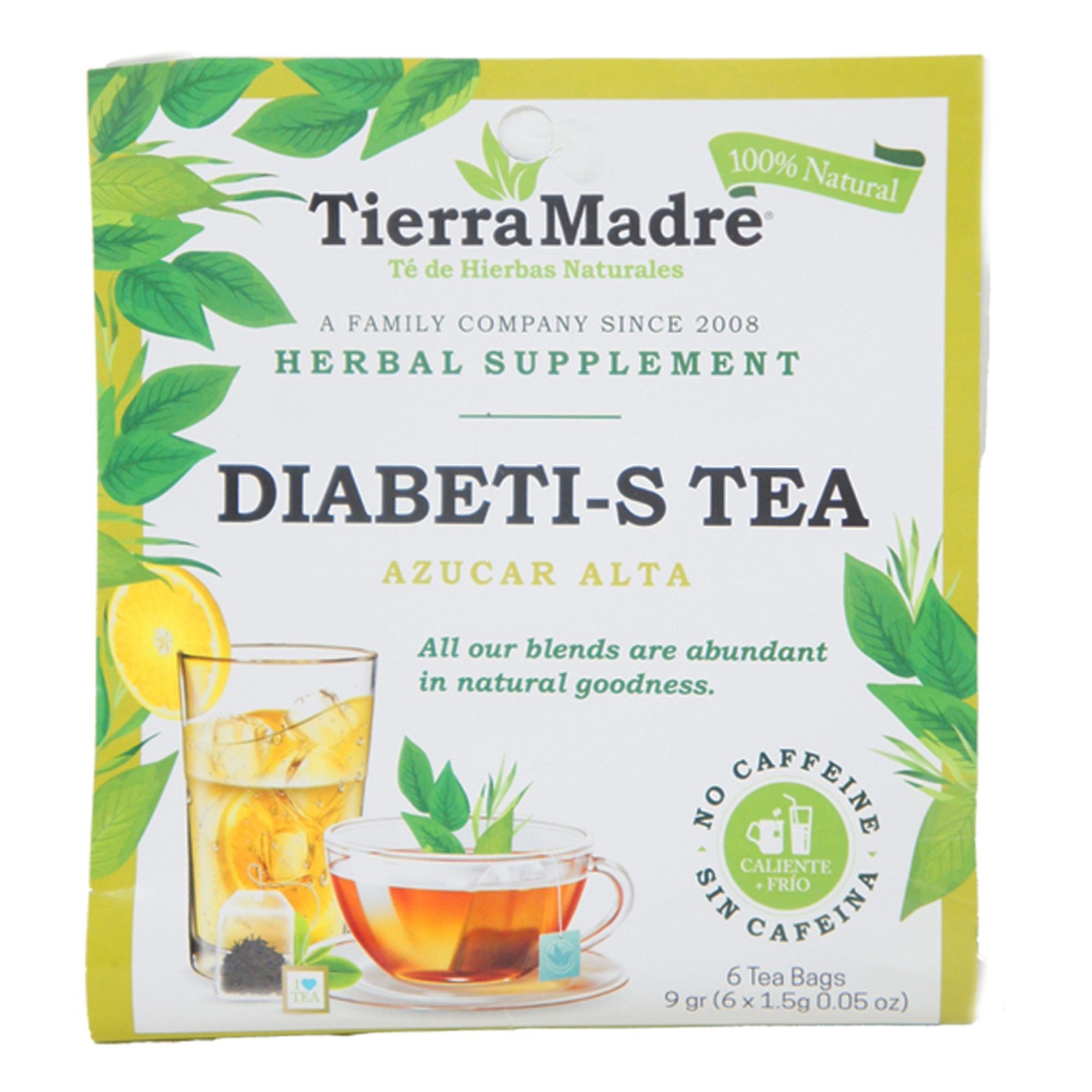Tierra Madre Diabeti-S Herbal Supplement Tea 1.5g (3 Pack – 18 Tea Bag)