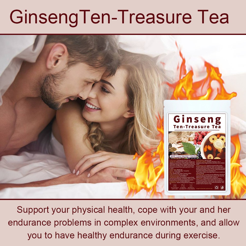 Ginseng Ten Treasure Tea Boost Energy Stamina Physica Well Being 10g Per Pack