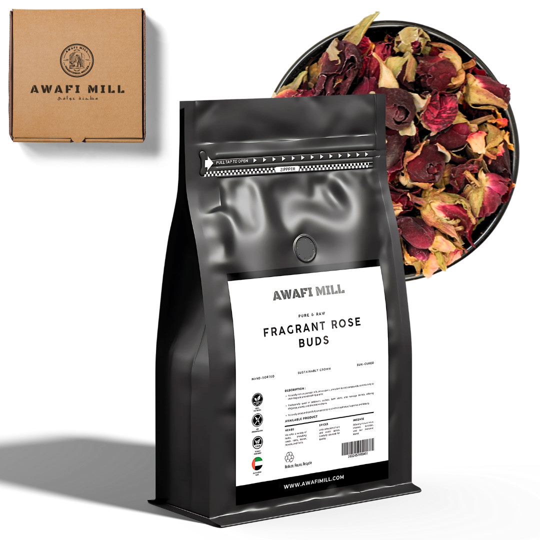 AWAFI MILL Fragrant Red Rose Buds (Dried) – 250 g | 9 Oz