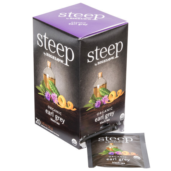 Steep By Bigelow Organic Tea Bags – 20/Box – 6/Case (select flavor below)
