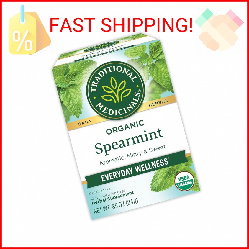 Traditional Medicinals Organic, Spearmint Tea – Supports Everyday Wellness, Heal