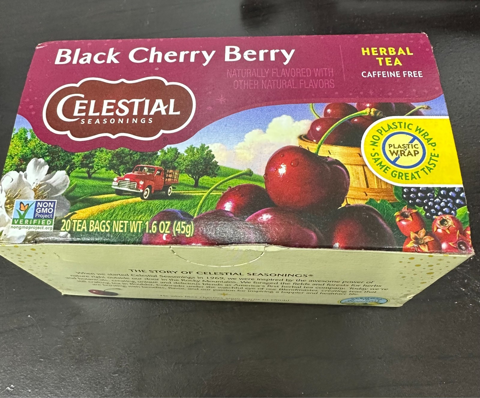 Celestial Seasonings Cinnamon Apple Spice Herbal Tea 20 Tea Bags 1 Box