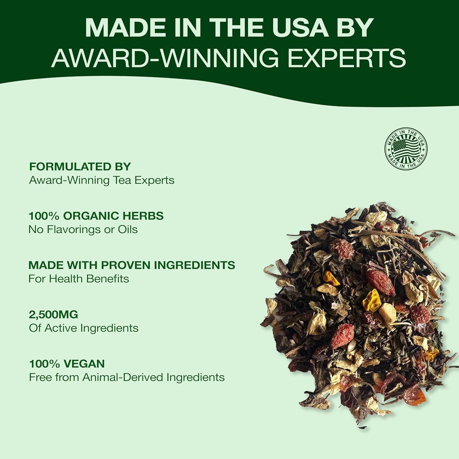 Organic Dandelion Wolfberry Tea for Kidney and Liver Detox, 16 Oz