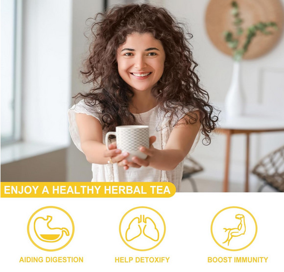 FullChea Dandelion Leaf & Root Herbal Tea Bags 50 Ct Caffeine Free Non GMO