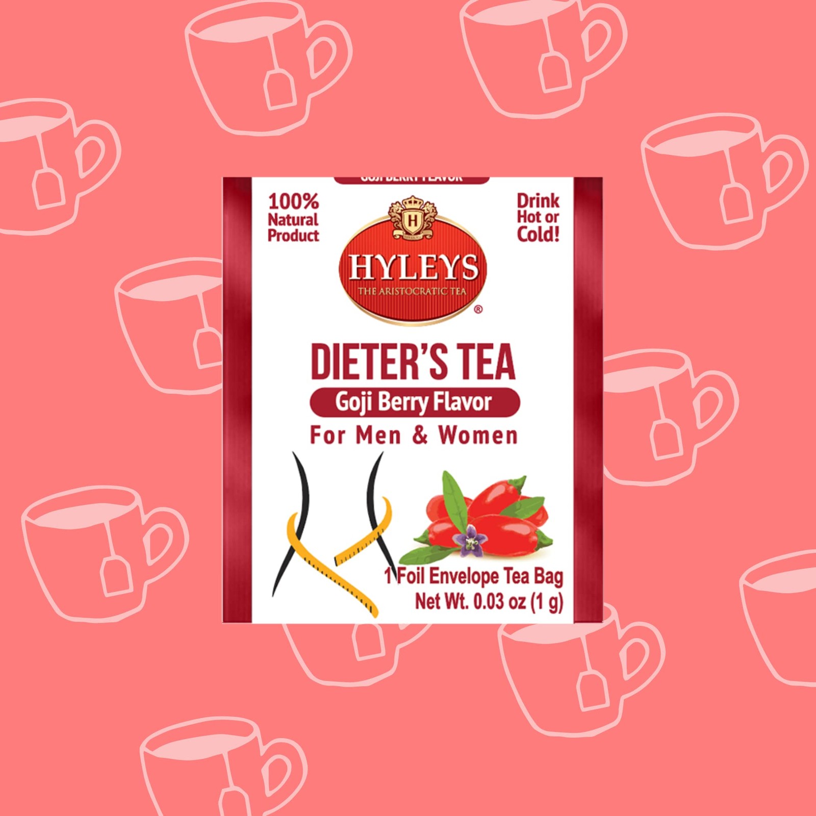 Dieter’s Tea with Goji Berry Flavor 14 Tea Bags Slimming Weight Loss Detox …
