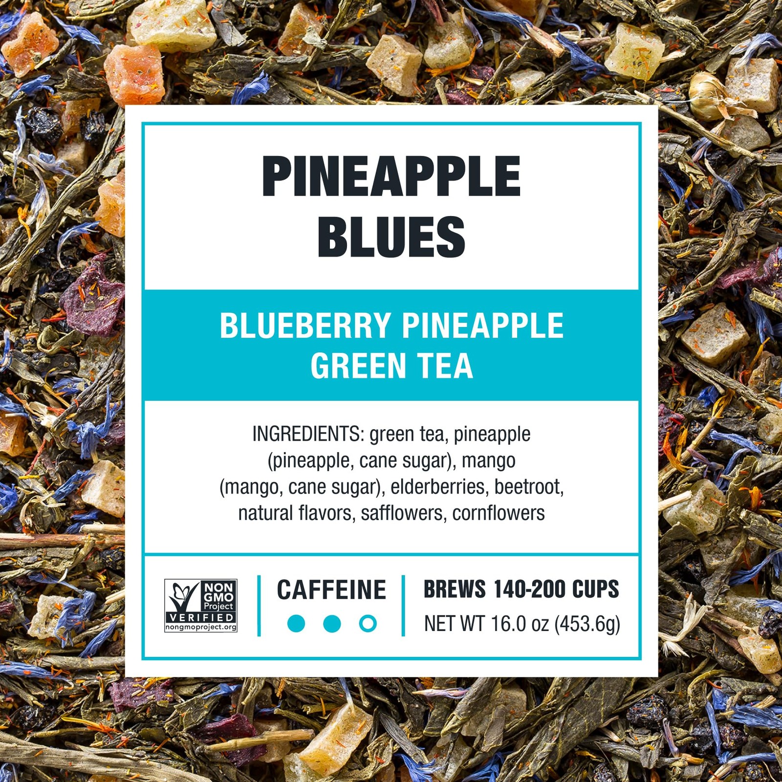 Blueberry Pineapple Green Tea Bulk Pouch 200 Cups Premium Loose Leaf Tea