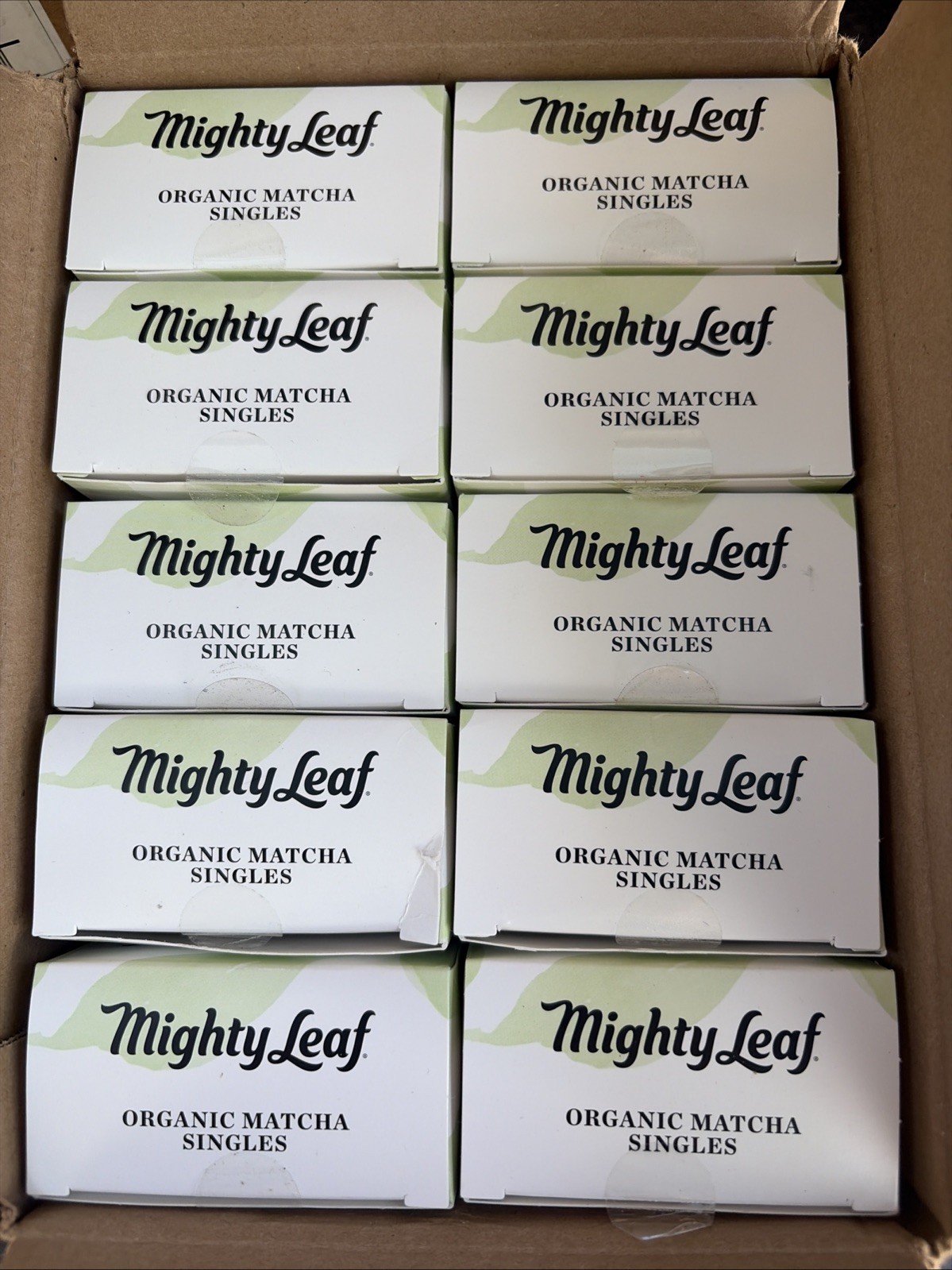 Mighty Leaf Tea, Organic Matcha Green Tea Singles – 10 Boxes of 12 Single Serve