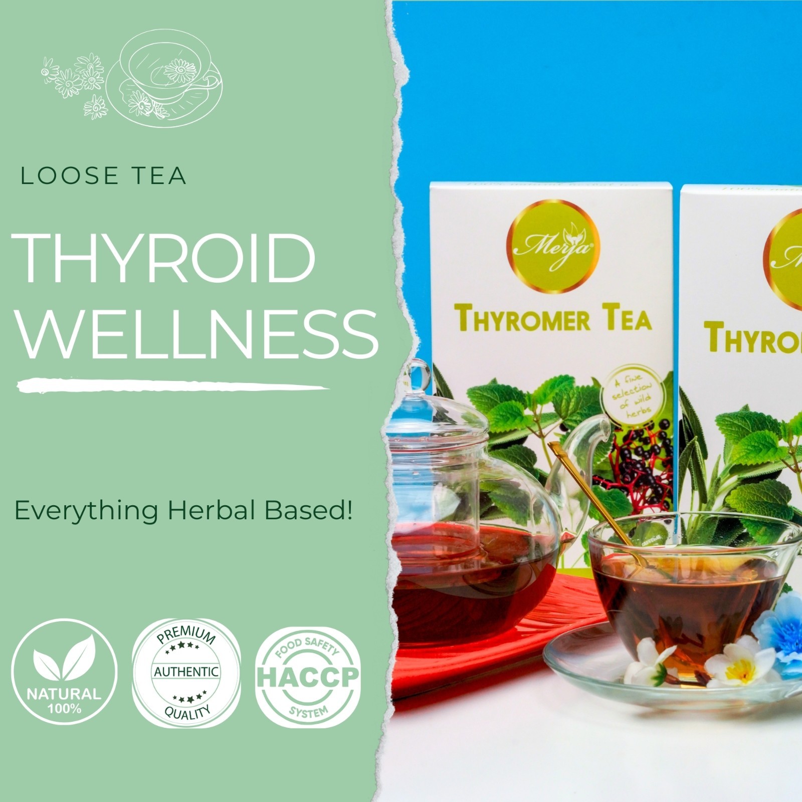 Thyromer Tea – Thyroid Support Tea – Loose Tea – 100% Natural Tea