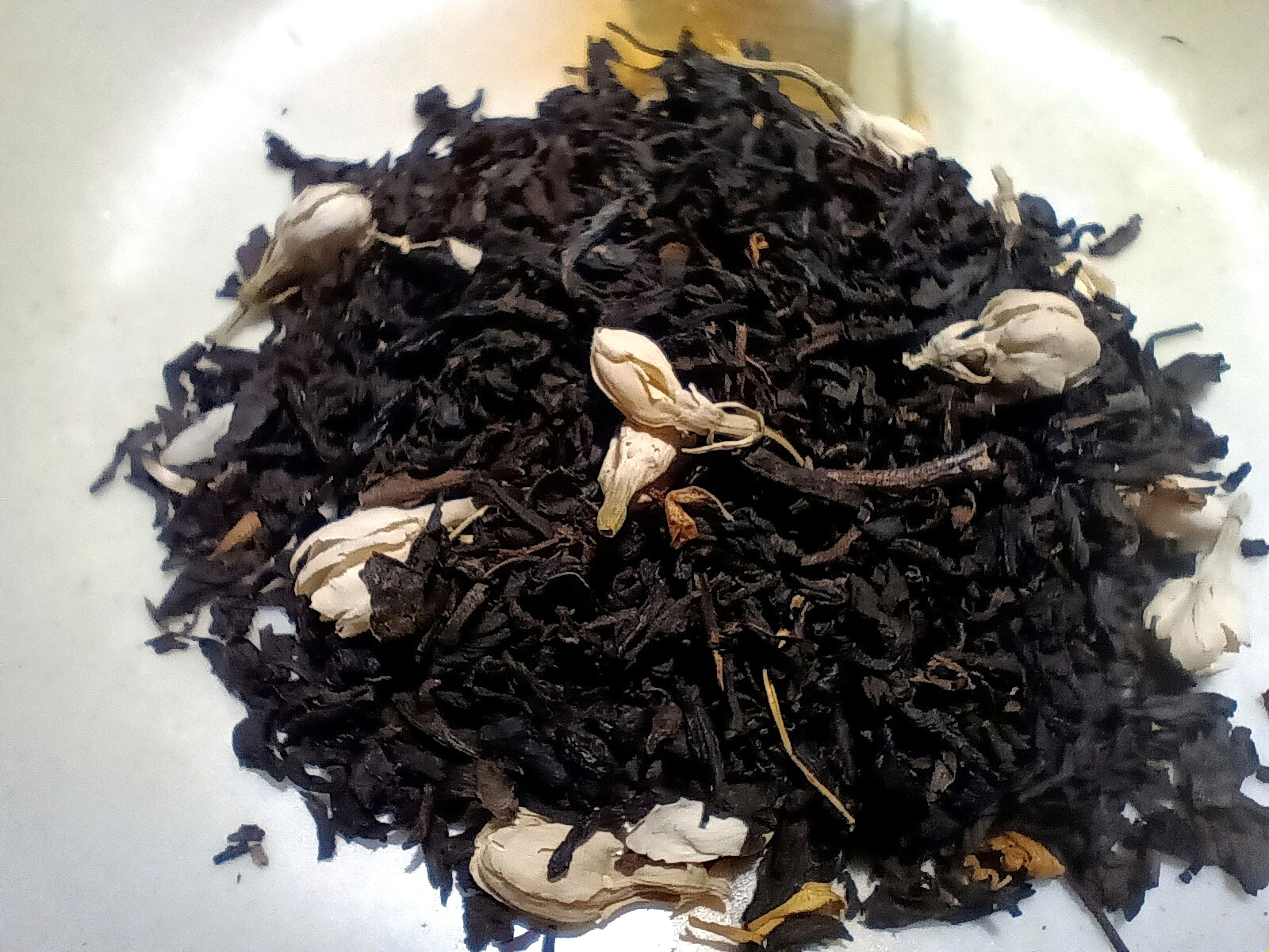 Tea Jasmine Flower Peach Loose Leaf Aged Asian Black Fruity Tea Blend Natural CB