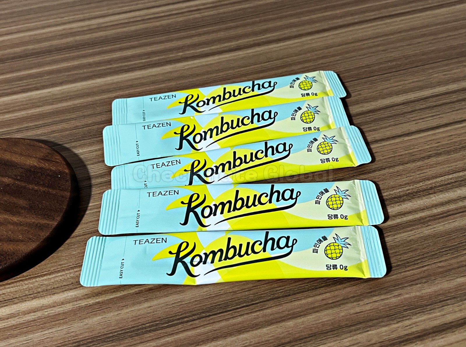 TEAZEN Kombucha Pineapple 30 Sticks | Sugar-Free Prebiotic