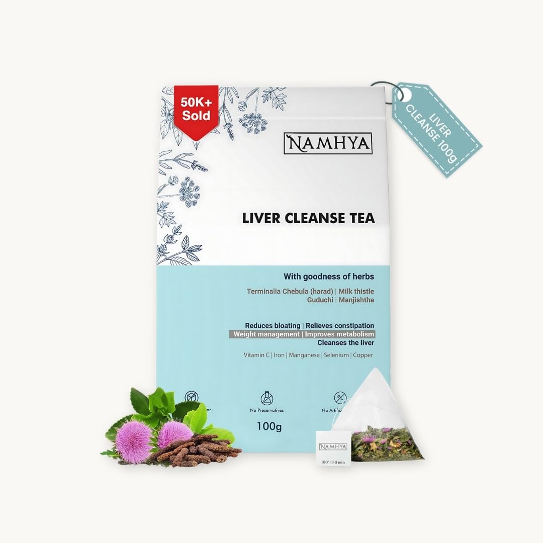 Namhya Liver Cleanse Tea 100g | Ayurvedic Detox Tea for Fatty Liver Care