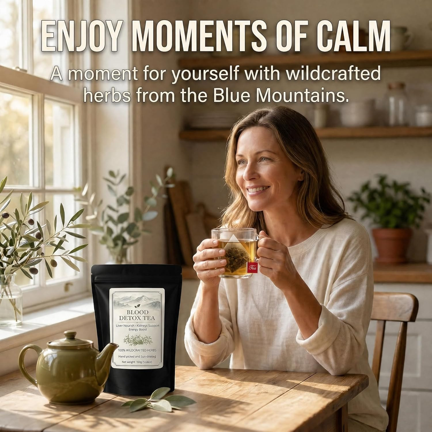 Blood Detox Tea Jamaica, Jamaican Healing Garden Wildcrafted Tea Blend With Guac