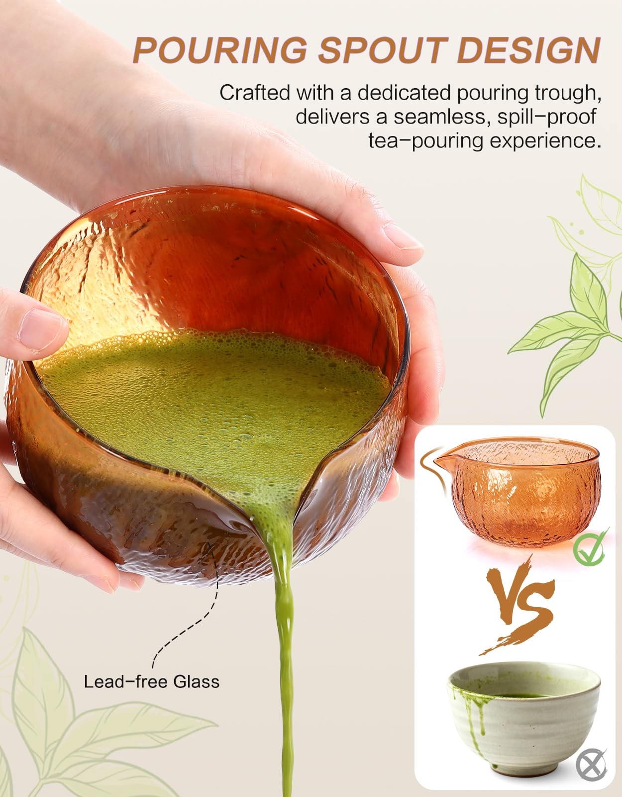 Matcha Whisk Set, 7 Pcs, Matcha Kit Includes Matcha Bowl, Matcha Whisk and Ho…