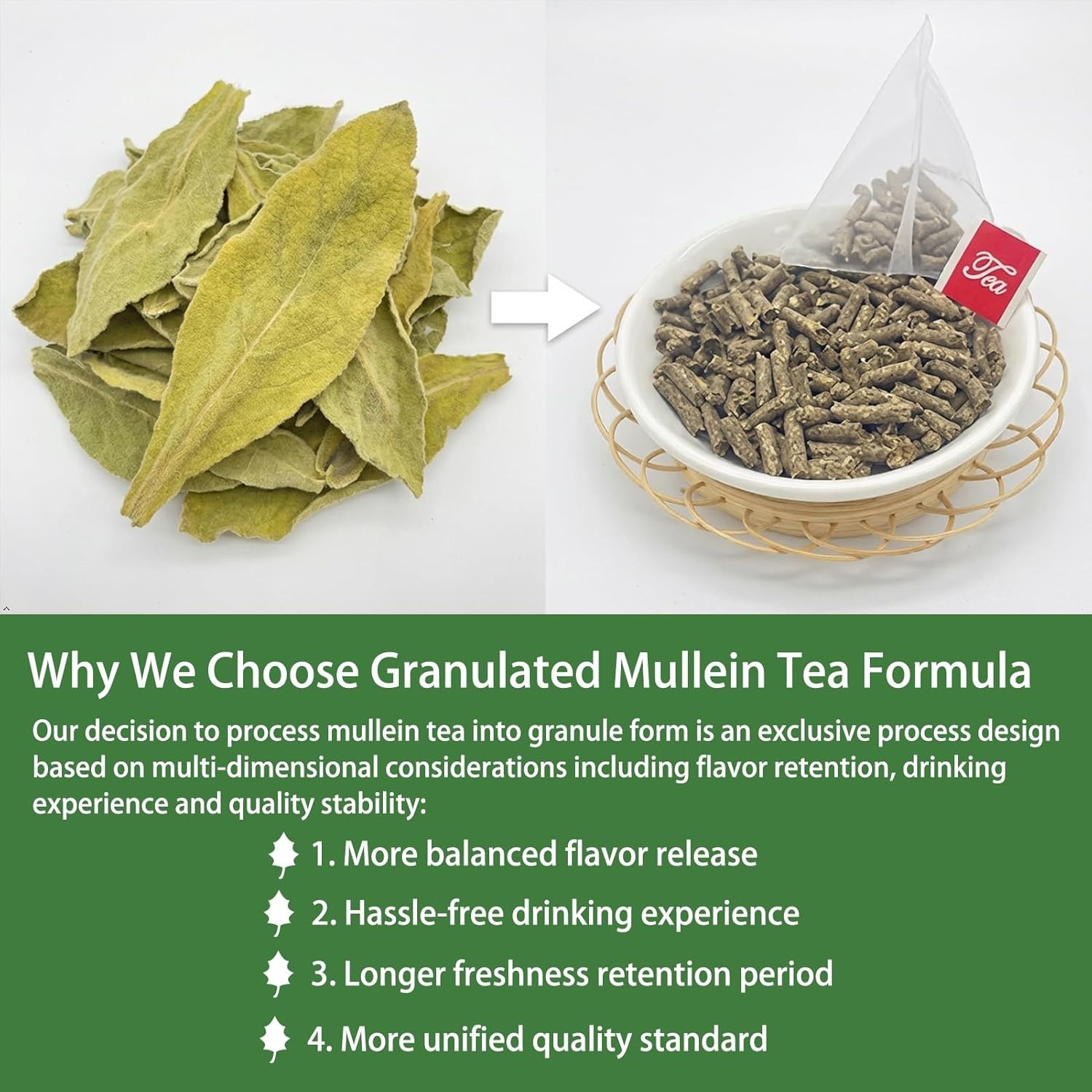 Caffeine-Free Mullein Leaf Tea Bags – 20 Teabags for Detox & Respiratory Health