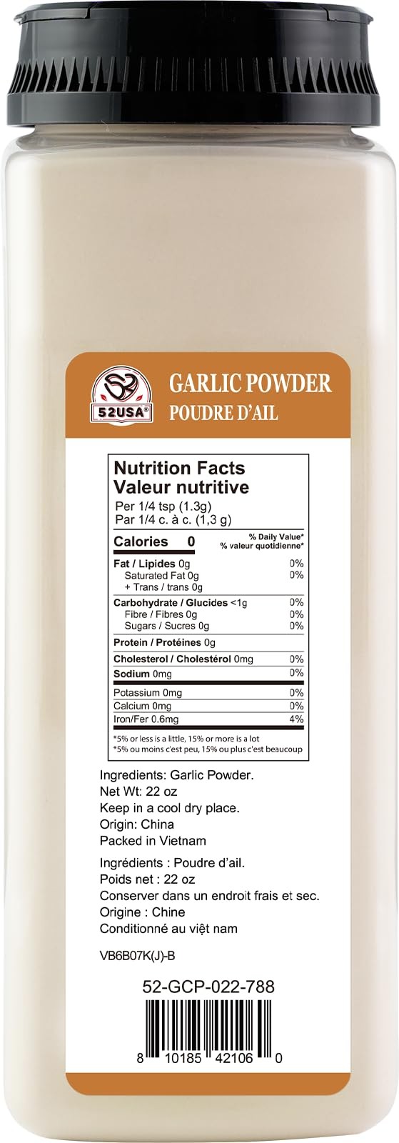 Garlic Powder 22 oz (1.54Lb), Fine Gluten Free Seasoning for Cooking – Enhance