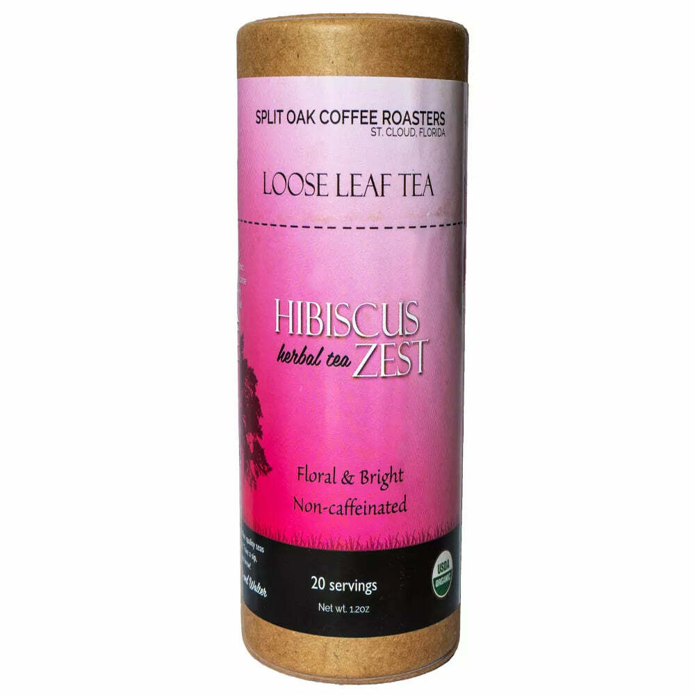 Organic Hibiscus Zest Herbal Loose Leaf Tea