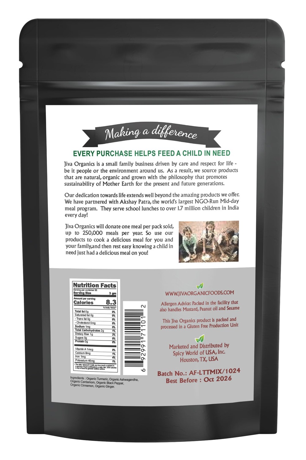 Turmeric Tea Latte – Golden Milk Powder 7 Ounce Bag – Ashwagandha, Cardamom, …