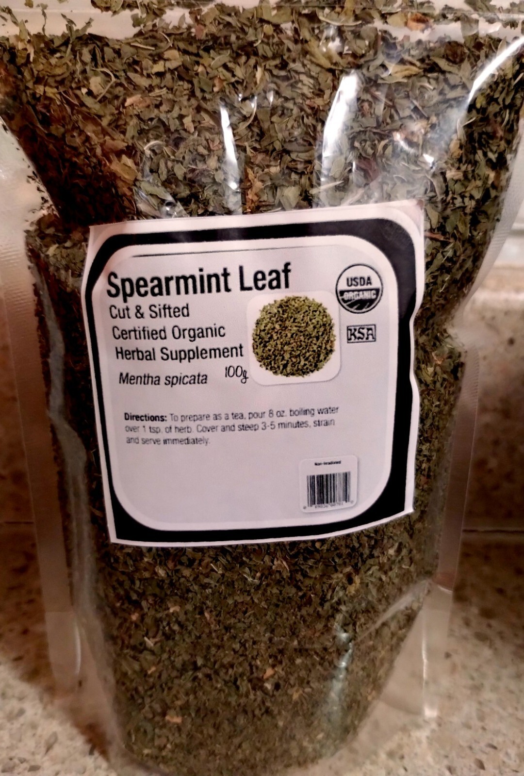 Organic Spearmint Loose Leaves For Pcos , Infertility,Acne, Hormonal Imbalances,