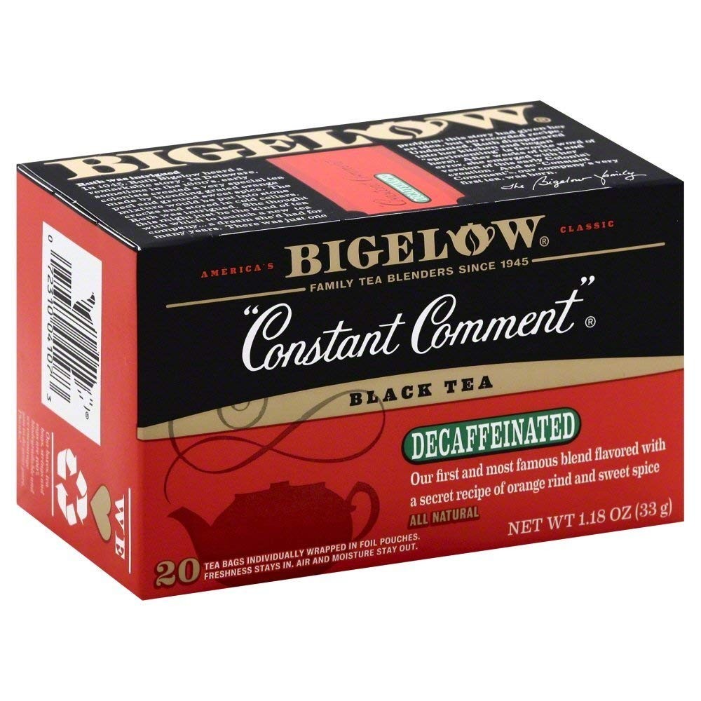 Organic Bigelow Constant Comment Decaffeinated Tea, 40 Teabags – Mildly Sweet
