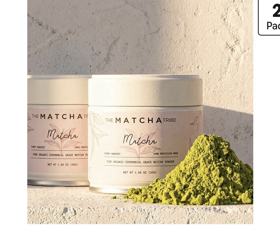 Organic Japanese Matcha Powder Ceremonial Uji Green Tea First Harvest 2×30g Tins