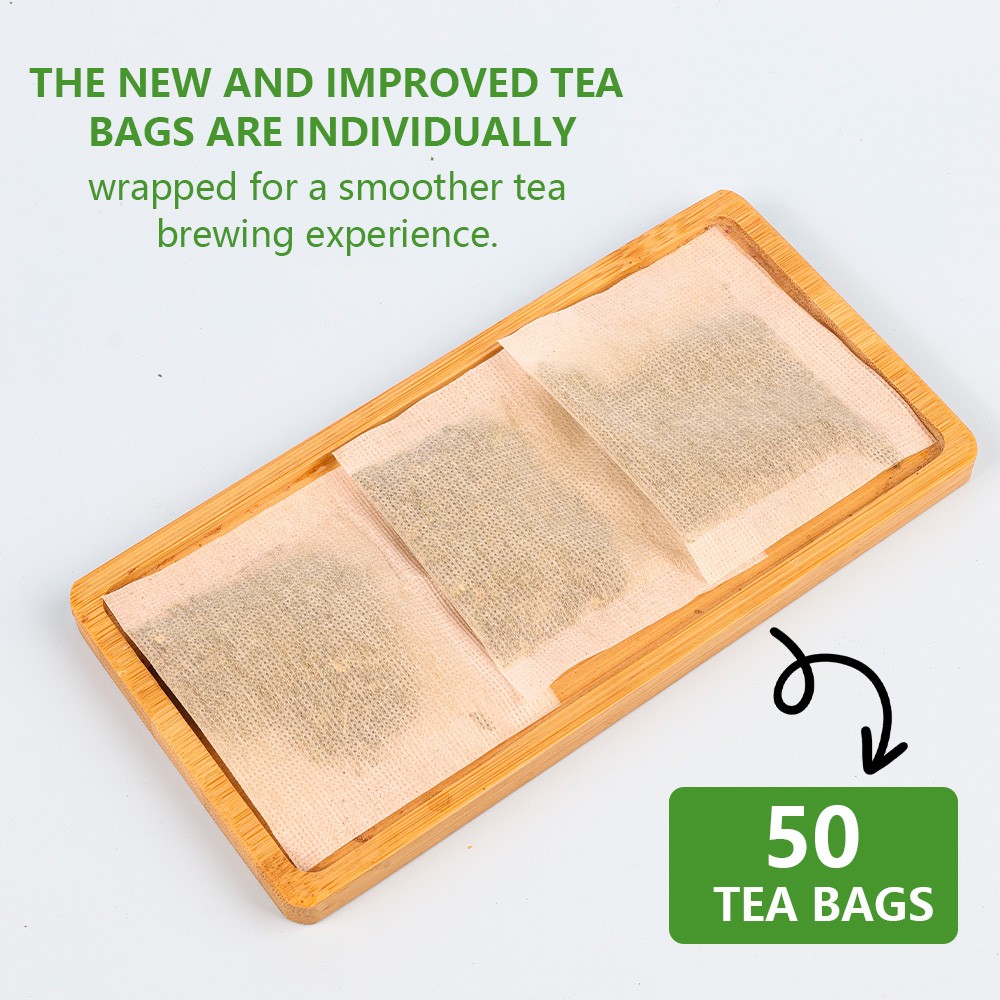 50 Organic Moringa Oleifera Tea Bags For Best Absorption