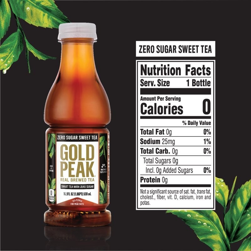 Gold Peak Zero Sugar Sweet Tea – 16.9 fl oz Bottles, 6 Pack Fast Shipping…