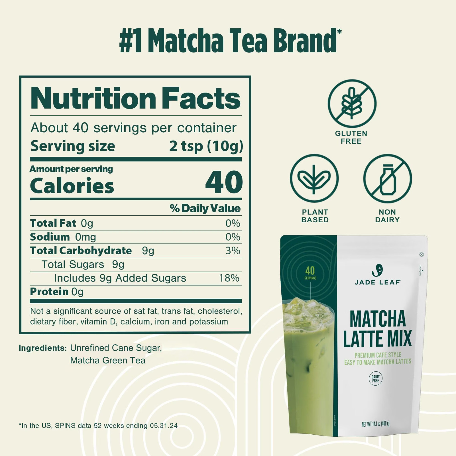 Jade Leaf Matcha Latte Mix, 14.1 oz. FREE SHIPPING!!!