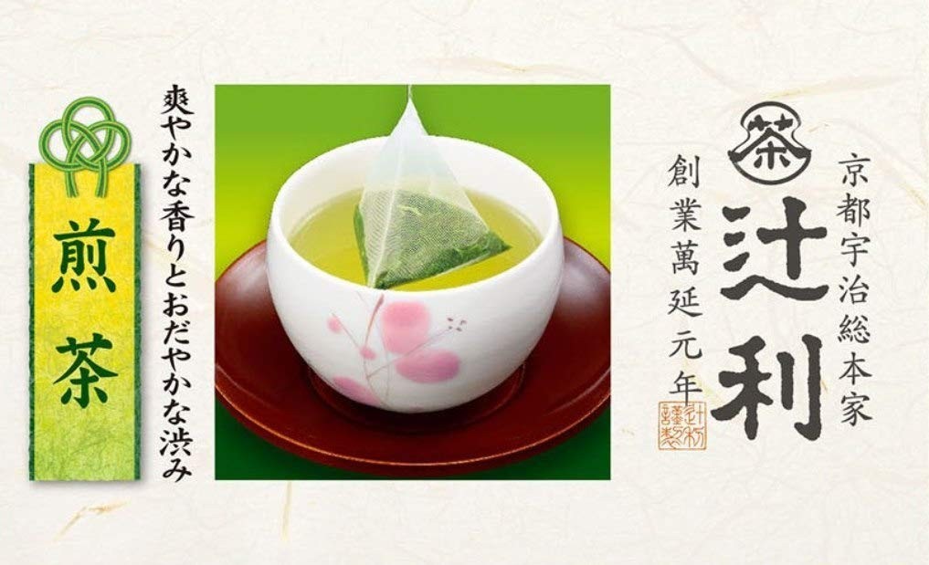 Tsujiri Japanese Sencha Green Tea Triangle Tea Bag 2g x 50P from Uji Kyoto JAPAN