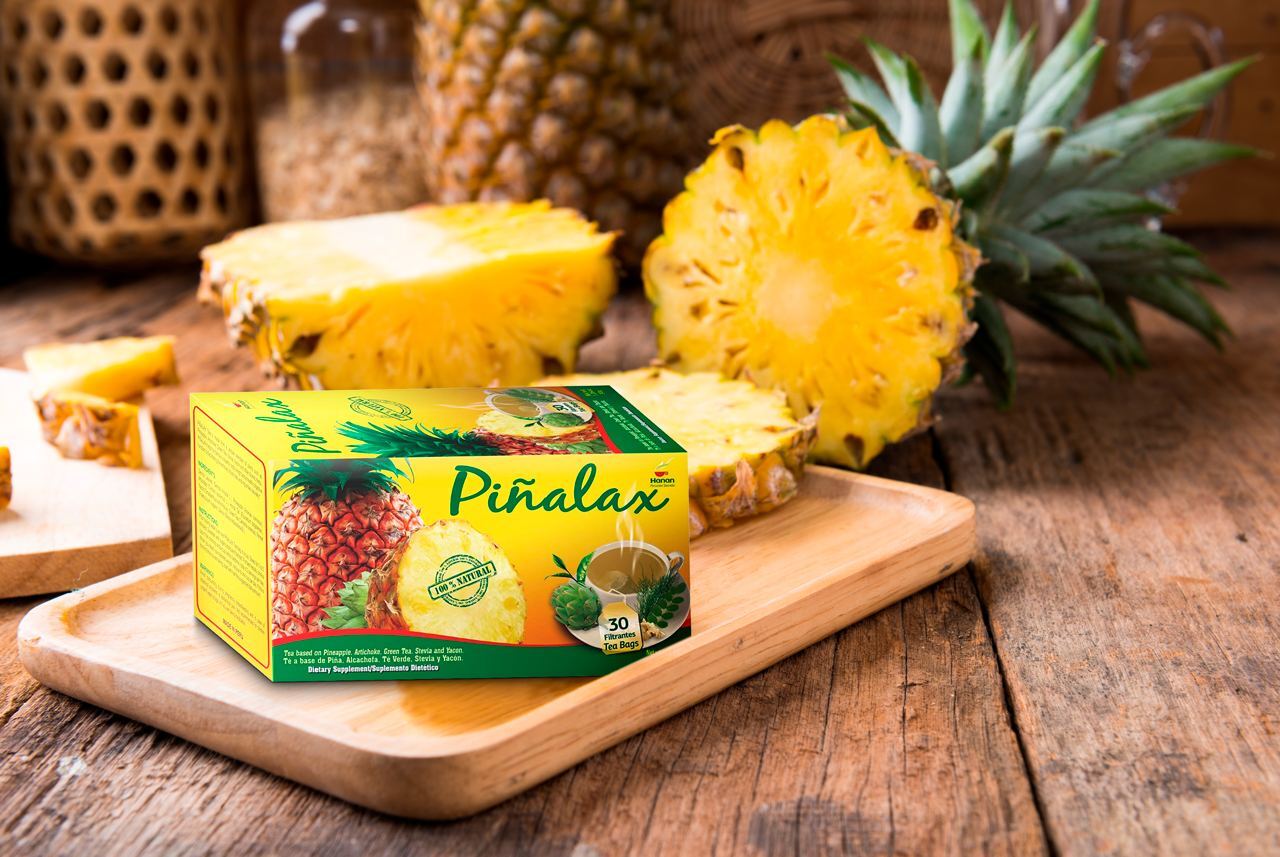 PINALAX Herbal Tea | 100% Natural Pineapple Blend | 30 Tea Bags | Naturally Aids