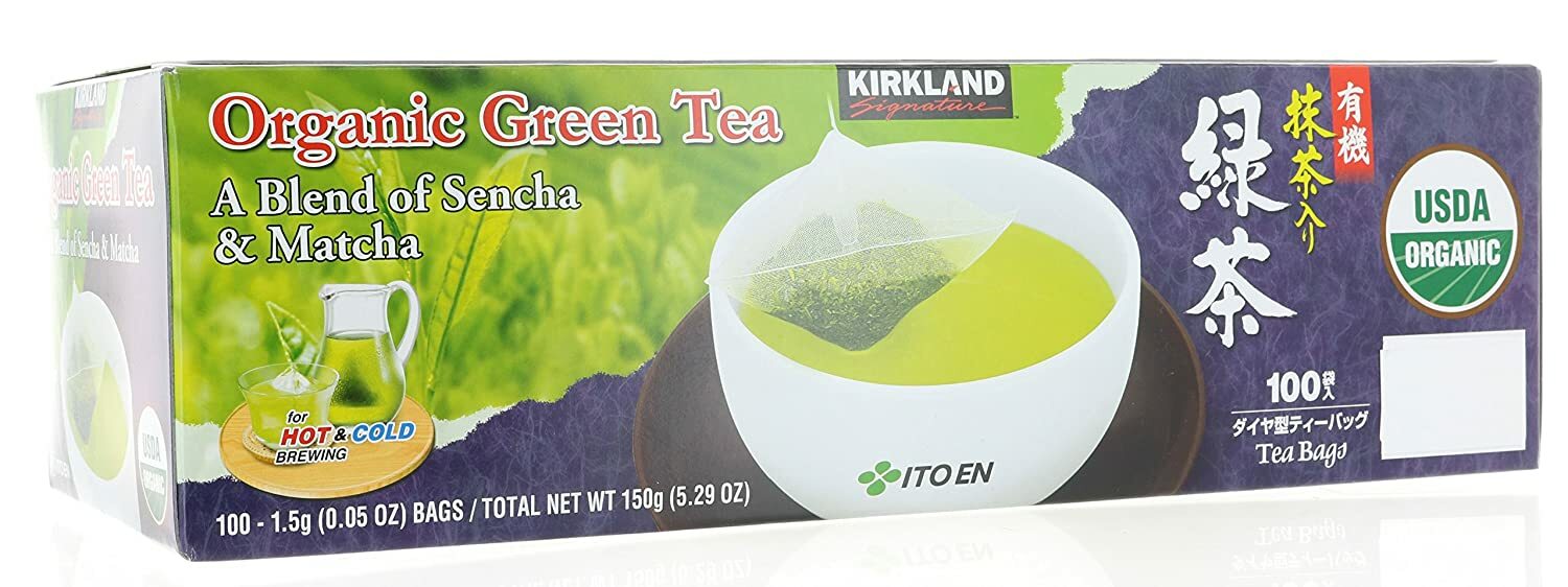 Kirkland Signature Ito En Matcha Blend 100% Organic Japanese Green Tea 100 bags