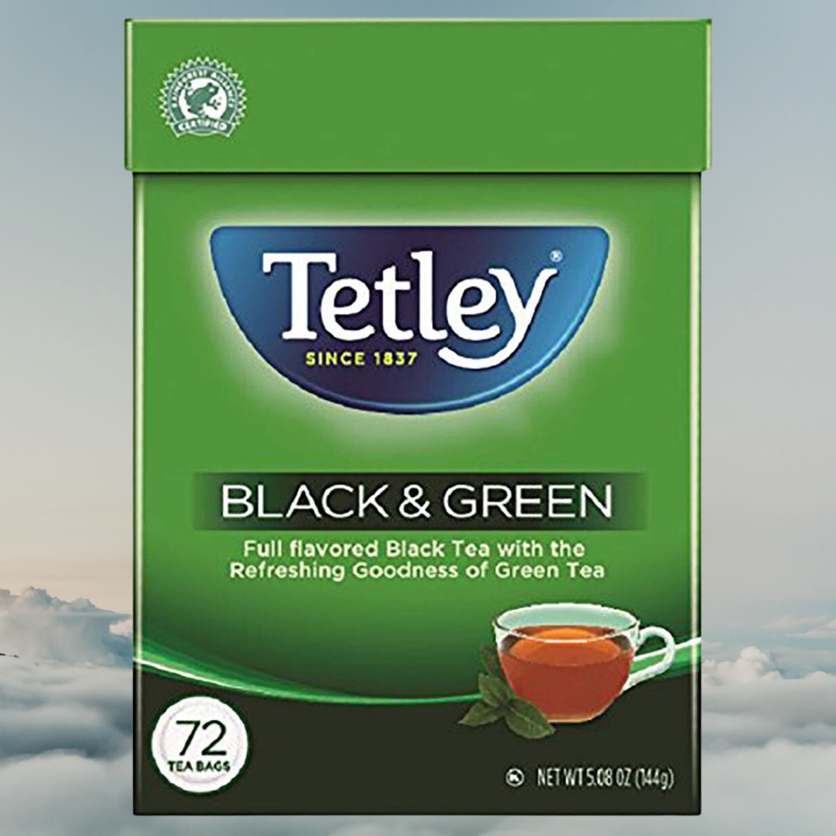 Tetley Tea Bags, Black and Green, 72 Count (Packaging may vary)