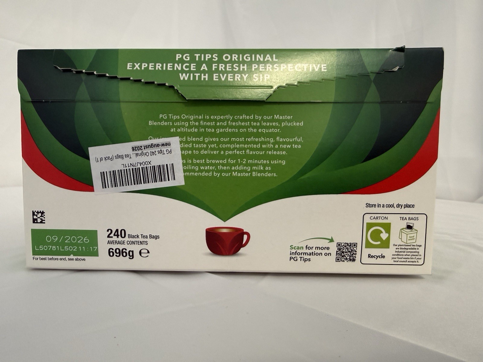 PG Tips Black Tea 240 Count Boxes