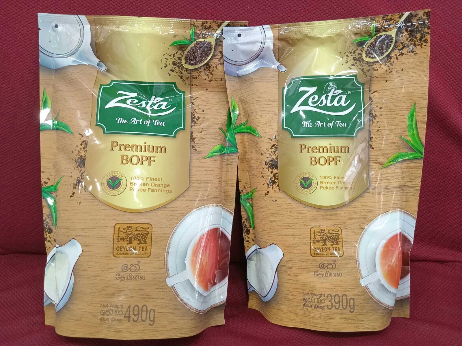 Premium Quality Real Sri Lankan Black Tea- BOPF 490g, 390g, 190g, 95g Packets