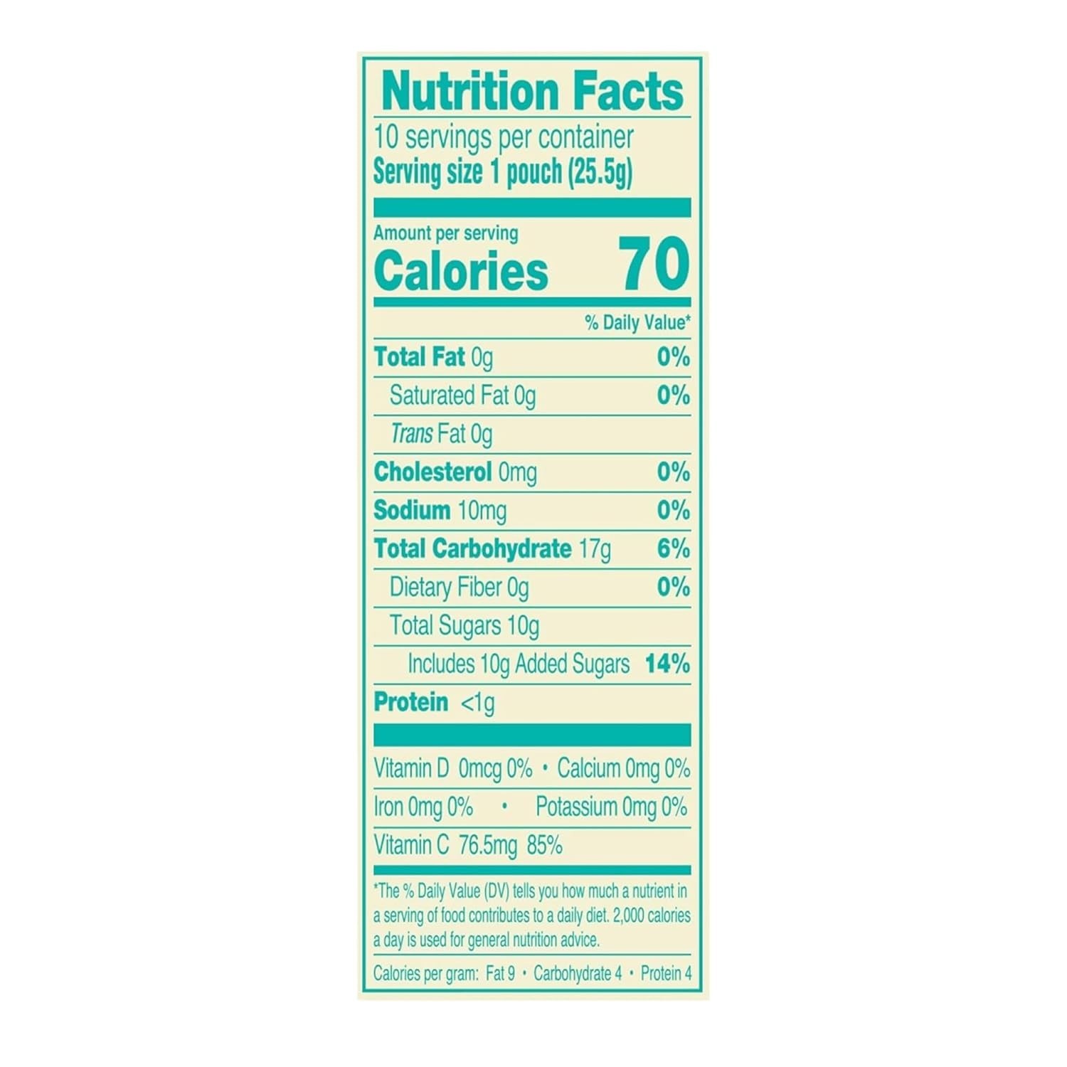 AriZona Mixed Fruit Snacks, 10x 0.9oz Packs, Immune Support, Pure Natural Taste