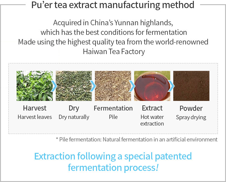 ATOMY Slim Body Puer Tea Extract 1g x 30pcs Powder Once a day Diet Slender Body