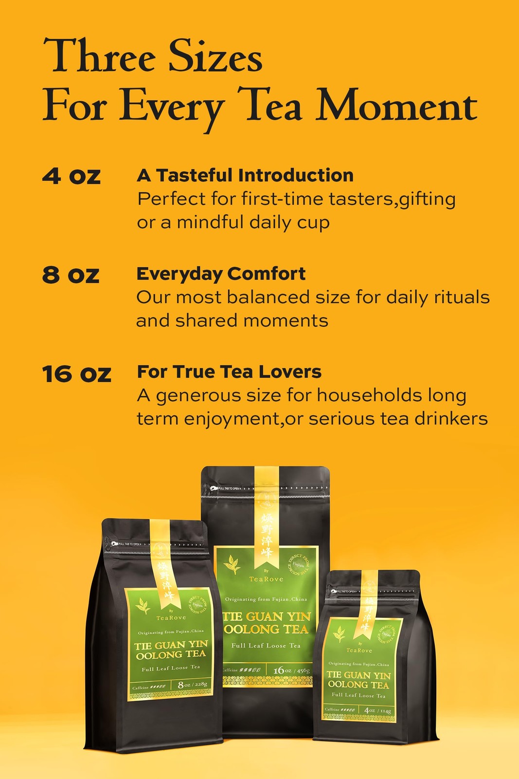 Tie Guan Yin Oolong Tea Loose Leaf, Medium Caffeinated, 16oz/456g, Premium Ch…