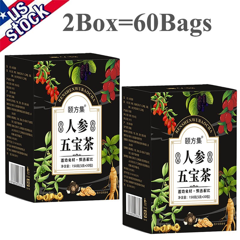 30pcs Ginseng six treasure tea , Kidney tea ,liver tea , red date kidney health