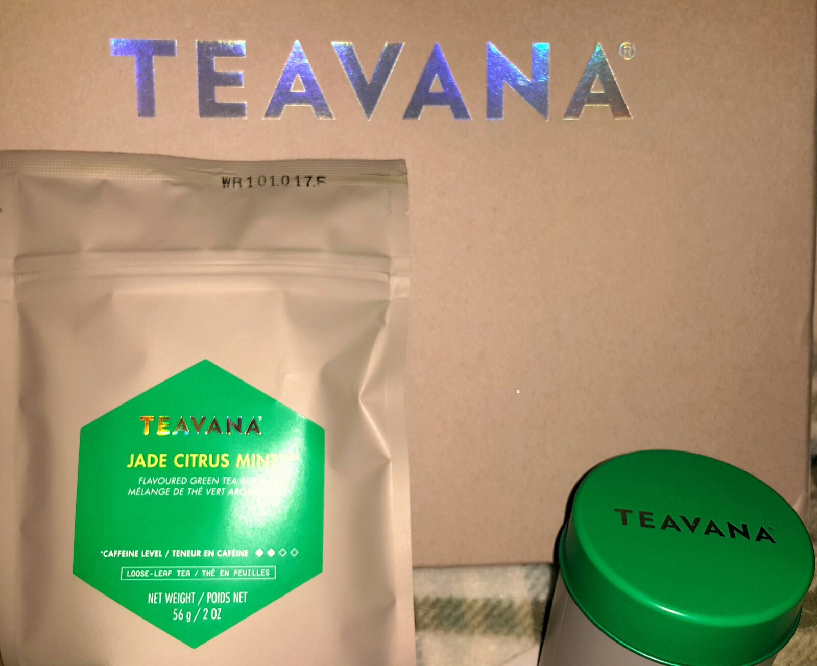 🍊 NEW TEAVANA 2 OZ FACTORY SEALED JADE CITRUS MINT 🍊🍃 LOOSE LEAF TEA & TIN 💚