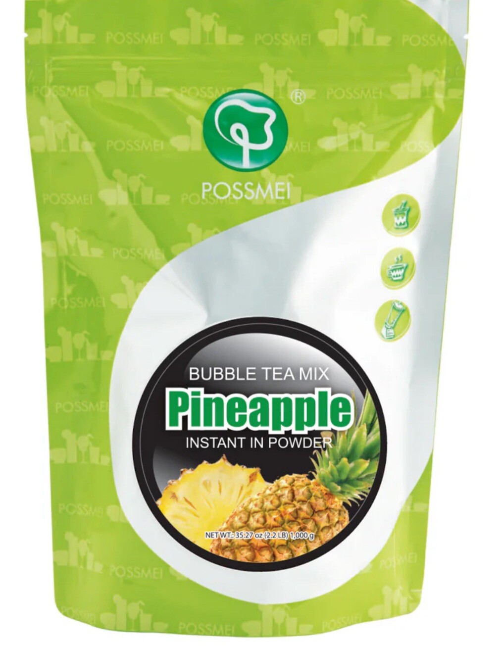 Possmei Pineapple Bubble Tea Powder 2.2lbs